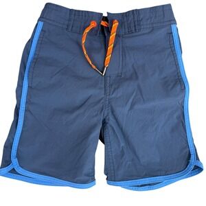 Crewcuts Kids Swim Shorts Boys Size‎ 2 Blue Orange Drawstring Mesh Lined Trunks